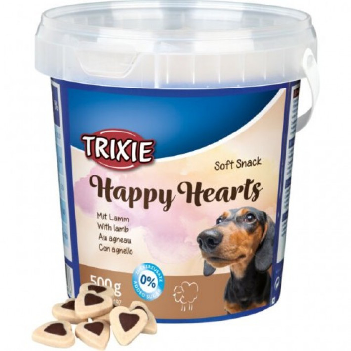 Ласощі Trixie Soft Snack Happy Hearts для собак з ягням 500 г
