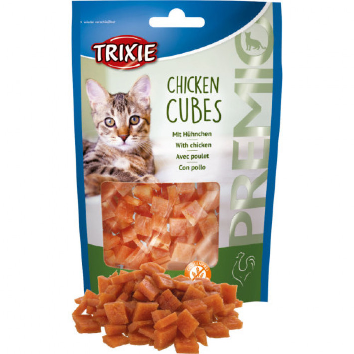 Ласощі Trixie Premio Chicken Cubes для котів кубики з куркою 50 г