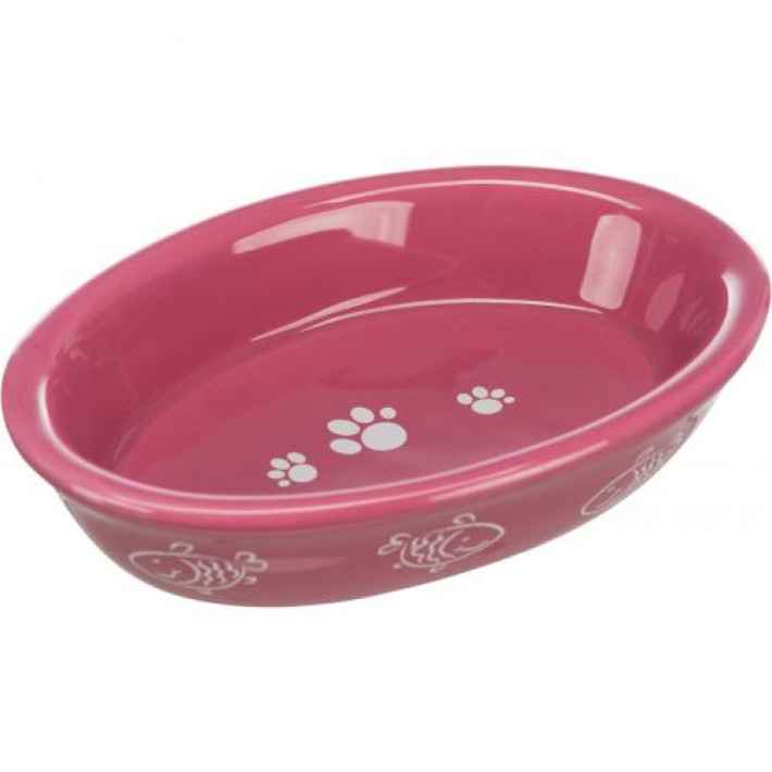 Миска Trixie для котів, овальна, керамічна, 15х10 см, 200 мл