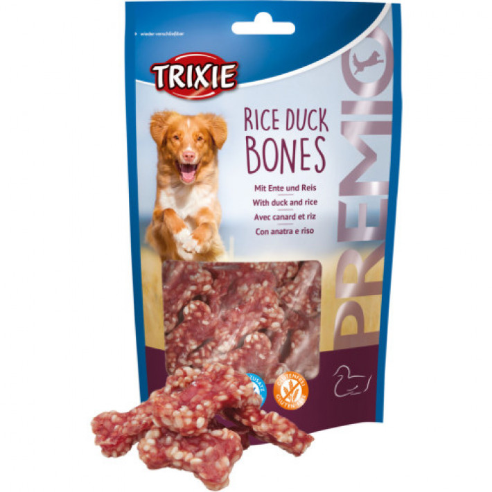Ласощі Trixie Premio Rice Duck Bones для собак кісточки з качкою і рисом 80 г