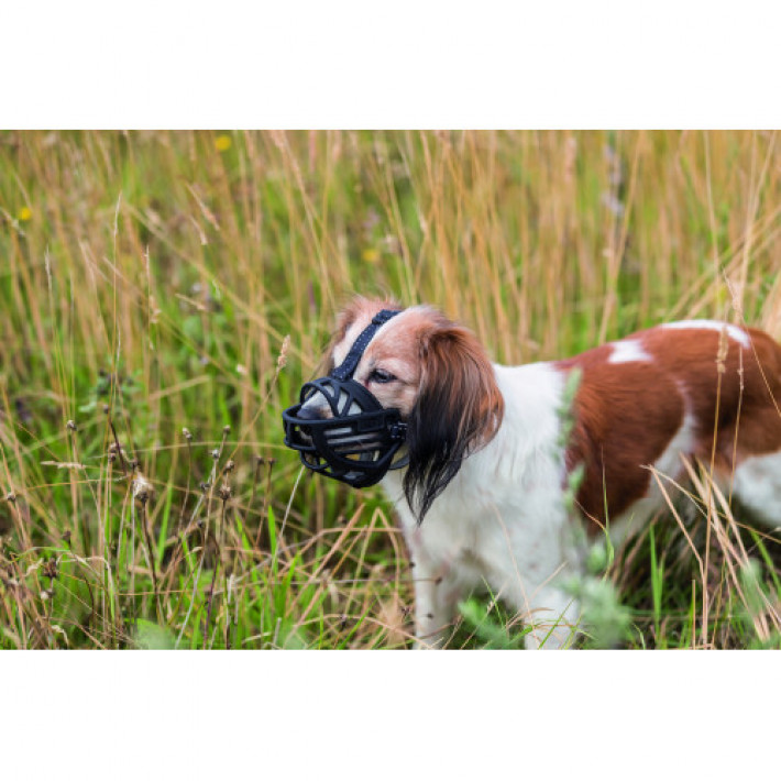 Намордник Trixie Muzzle Flex для собак, силіконовий, L (чорний)