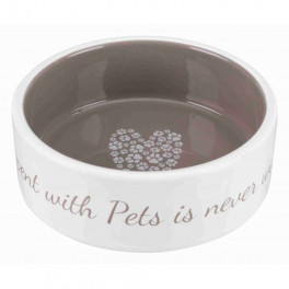 Миска Trixie Pet's Home для собак, керамічна, 16 см, 800 мл (бежева)