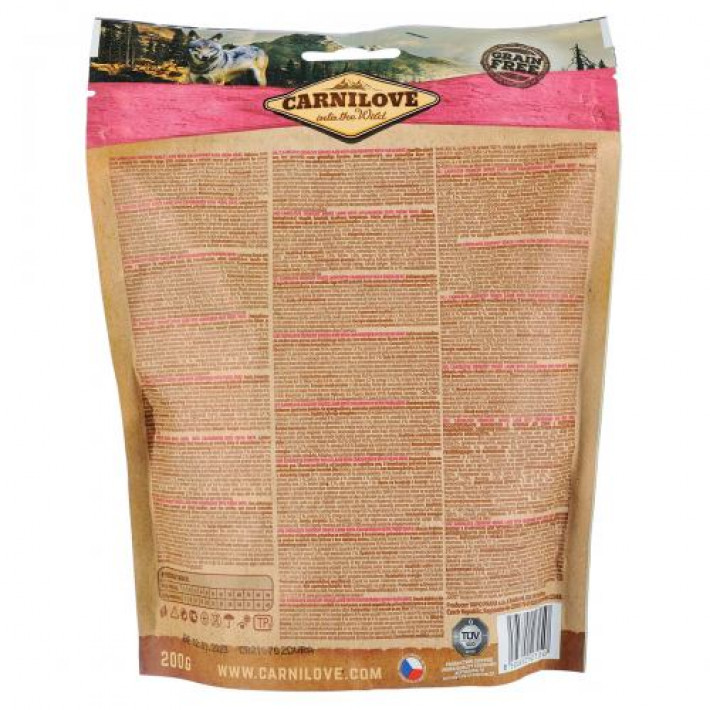 Ласощі Carnilove Dog Crunchy Snack для собак, ягня та журавлина, 200 г