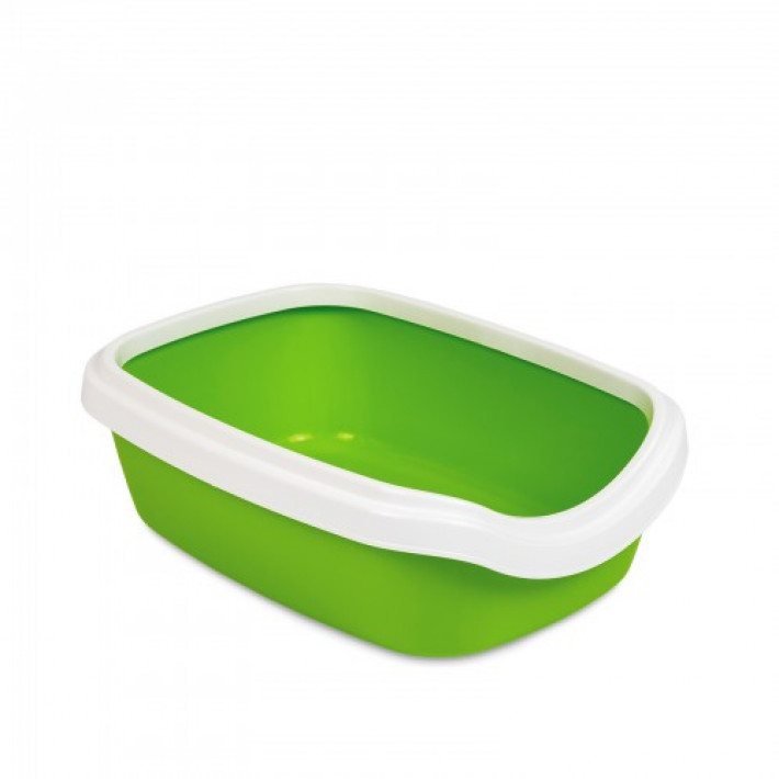 Туалет Природа «Comfort M» для котів, 41х30х13,5 см (зелений)