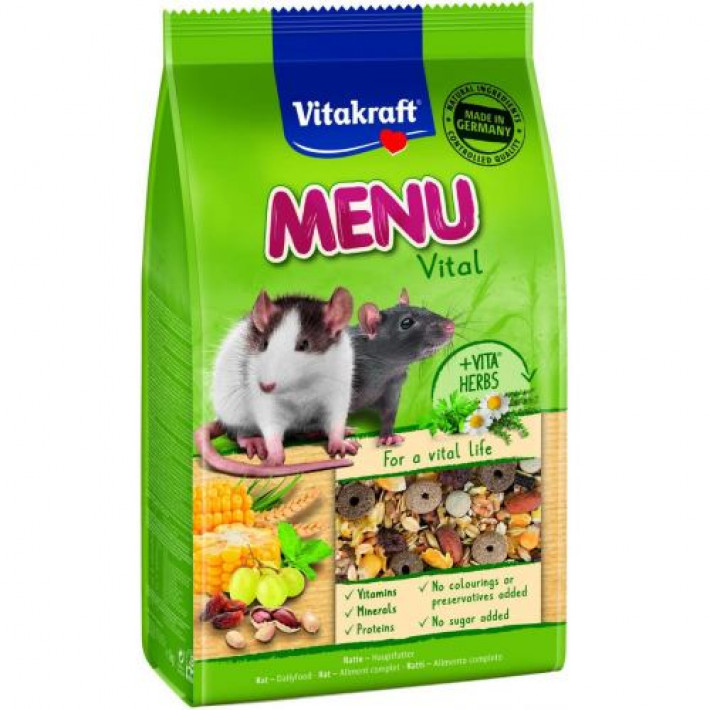 Корм Vitakraft Premium Menu Vital для пацюків, 800 г