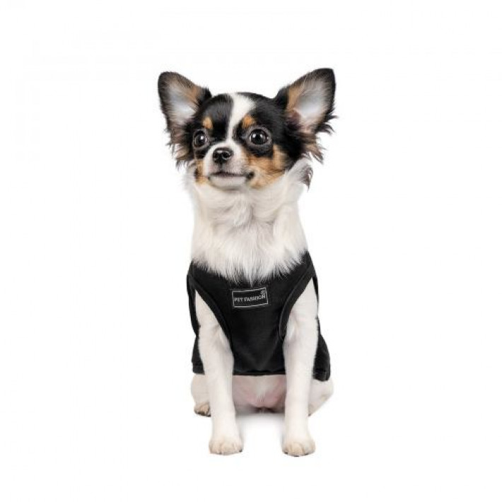 Борцівка Pet Fashion «FBI» для собак, розмір S, чорна
