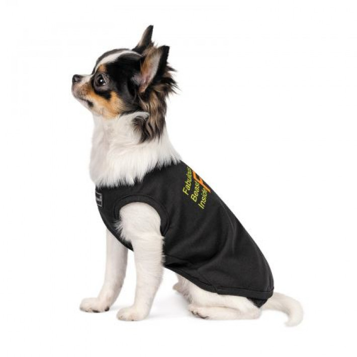 Борцівка Pet Fashion «FBI» для собак, розмір XS2, чорна