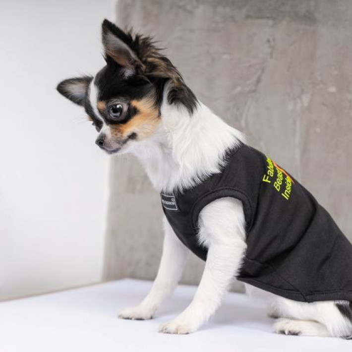 Борцівка Pet Fashion «FBI» для собак, розмір XS2, чорна