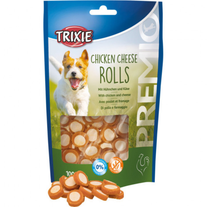 Ласощі Trixie Premio Chicken Cheese Rolls для собак роли з куркою та сиром 100 г