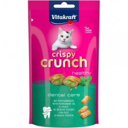 Хрусткі подушечки Vitakraft Crispy Crunch для котів, м’ята, 60 г