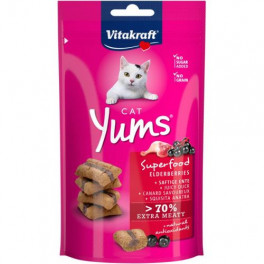 Подушечки Vitakraft Yums для котів, качка та бузина, 40 г