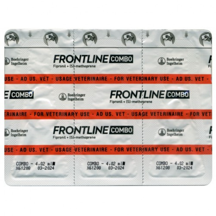 Краплі на холку Boehringer Ingelheim Frontline Combo для собак від 40 до 60 кг 3 піпетки