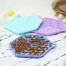 Килимок-годівниця WahoPet licky mat силіконовий, фіолетовий