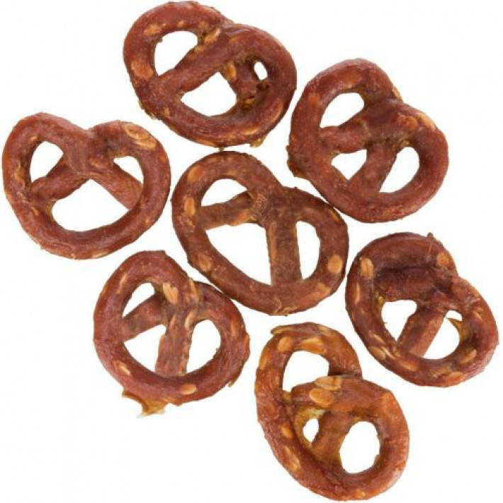 Ласощі Trixie Mini Pretzels для собак крендель з куркою 100 г