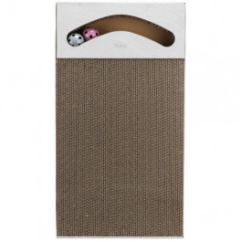 Дряпка Trixie XXL для котів, з двома кульками, картон, 70х6х38 cм (пісочний)