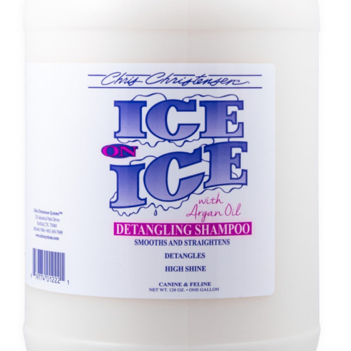 Шампунь для собак и кошек Chris Christensen Ice on Ice для распутывания шерсти, 3,8 л