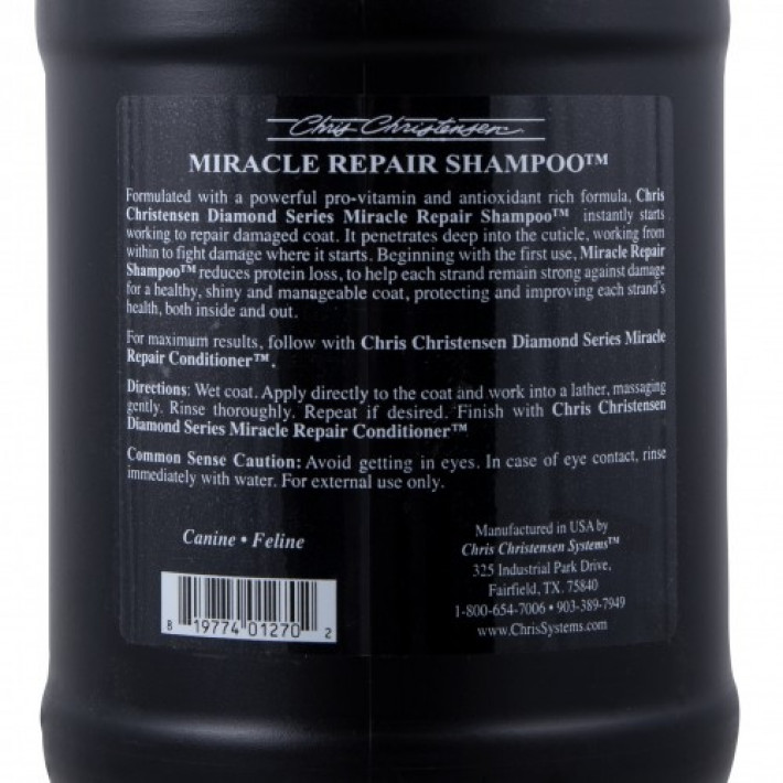 Шампунь для собак і котів Chris Christensen Miracle Repair для догляду за шерстю 3.8 л