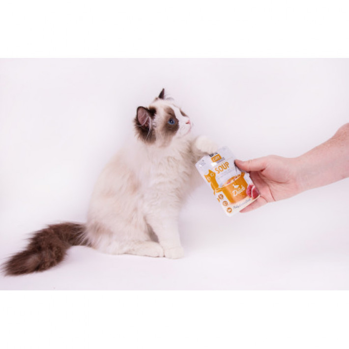 Корм вологий "Суп для котів Brit Care Soup with Duck з качкою", 75 г