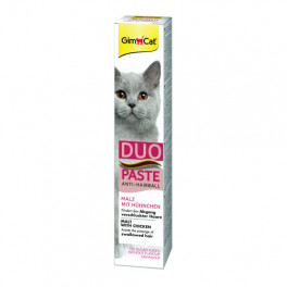 Паста для котів з чутливим травленням GimCat DUO PASTE Anti-hairball malt with chicken мальт та курка, 50 г