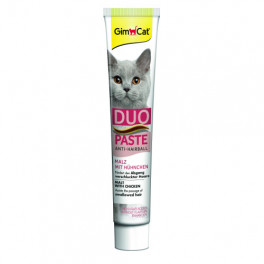 Паста для котів з чутливим травленням GimCat DUO PASTE Anti-hairball malt with chicken мальт та курка, 50 г