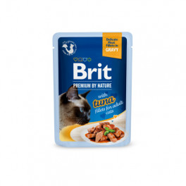 Корм вологий Brit Premium Delicate Fillets in Gravy Tuna для котів філе в соусі тунець 85 г