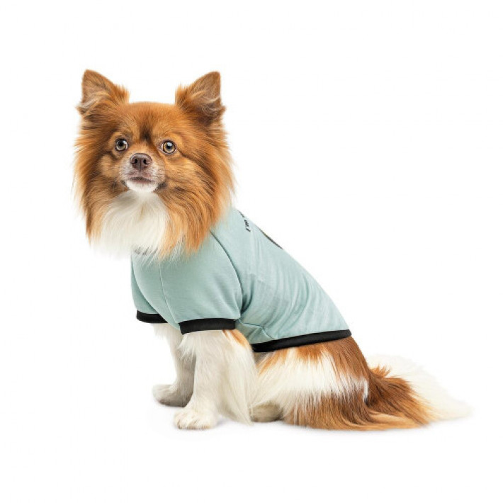 Футболка Pet Fashion Oscar для собак бавовна трикотаж рібана блакитна L