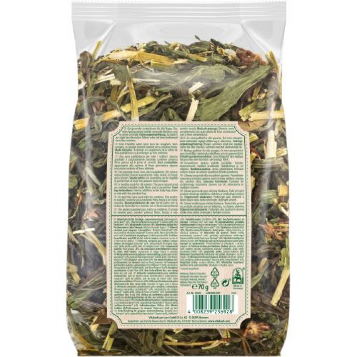 Корм Vitakraft Vita Verde для декоративних гризунів, з подорожником та конюшиною, 70 г