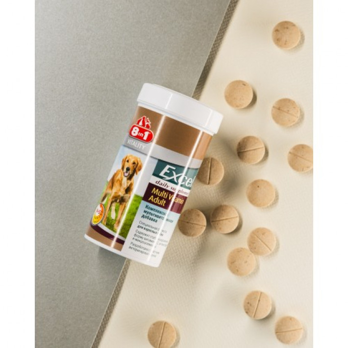 Вітаміни 8in1 Excel «Multi Vitamin Adult» для дорослих собак, 70 шт (мультивітамін)