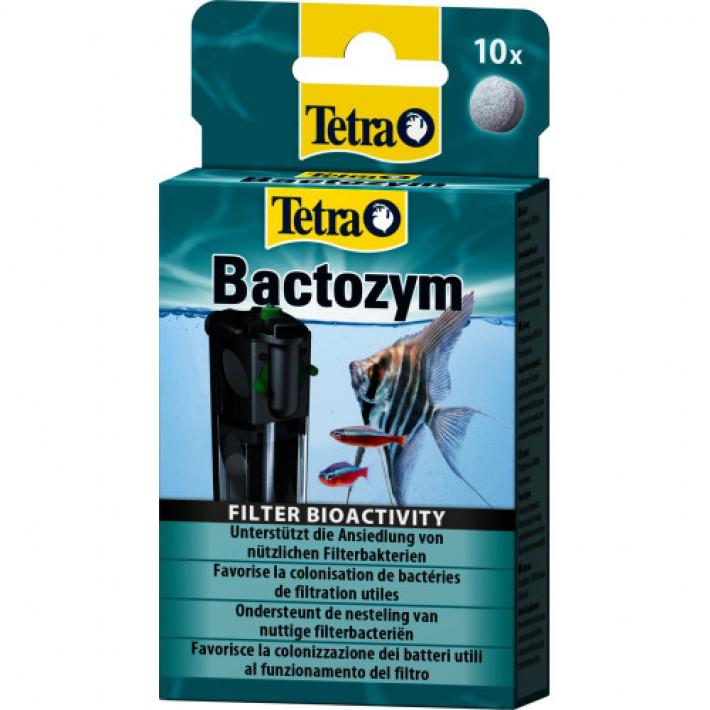 Засіб Tetra Bactozym для акваріума для стабілізації біологічної рівноваги, 10 капсул, на 1000 л