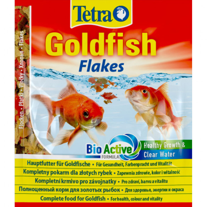 Корм Tetra Goldfish Flakes для золотих рибок, 12 г (пластівці)