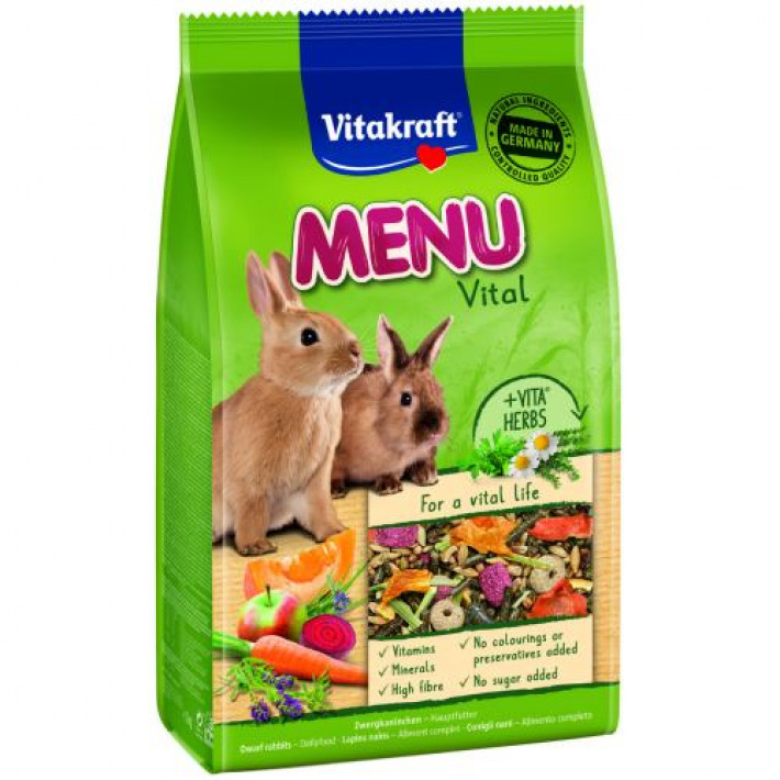 Корм Vitakraft Premium Menu Vital для кроликів, 1 кг