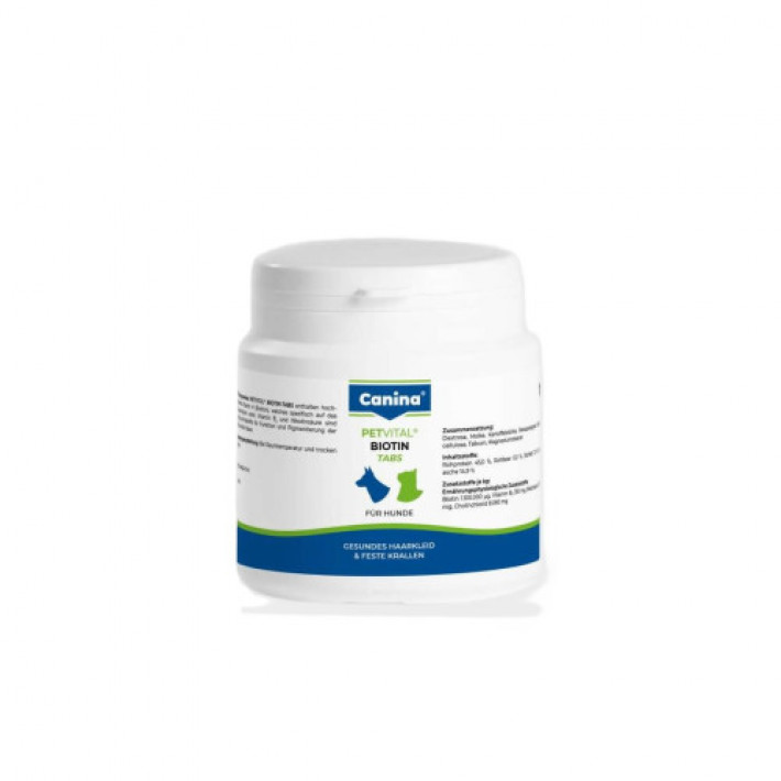 Вітаміни Canina Petvital Biotin-Tabs для вибагливих собак і котів, 100 г (50 табл)