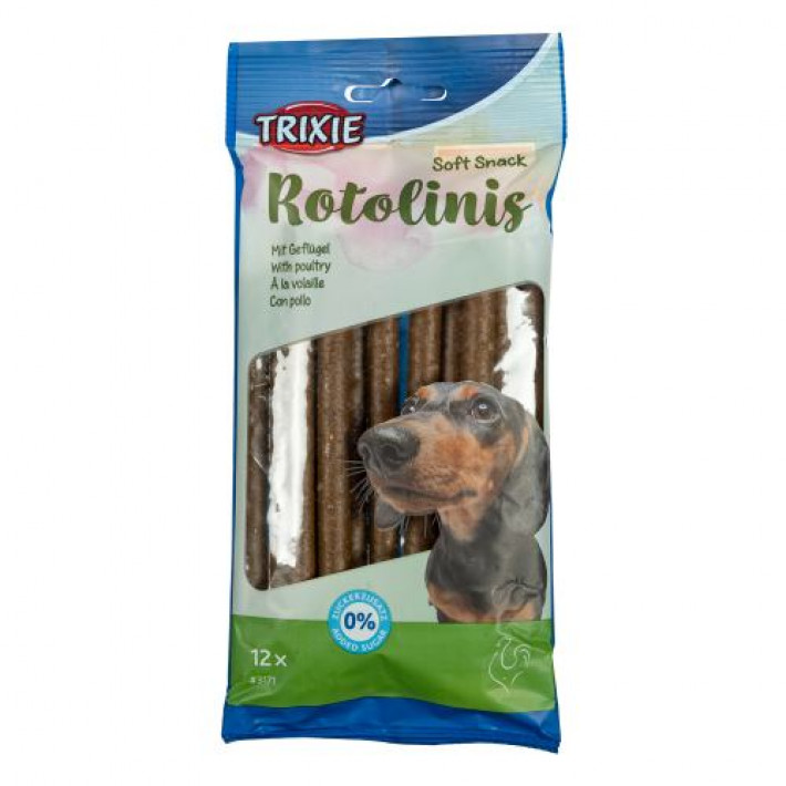 Ласощі Trixie Soft Snack Rotolinis для собак палички з м'ясом домашніх птахів 120 г